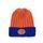 Modro-oranžová módní čepice
