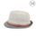 Vzdušný klobouk s úzkou krempou 58 cm šedý