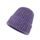 Teplá čepice na zimu fialová