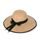 Lemovaný klobouk s mašlí béžový