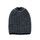 Čepice beanie do týla černo-šedá