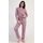 Dámské pyžamo dlouhé Emily - starorůžová