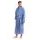 Unisex dlouhý župan se šálovým límcem ATHENA modrá