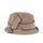 Vlněný hnědý klobouk s mašlí