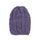Pletená čepice s copánkovým vzorem fialová