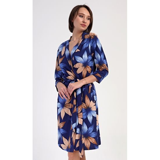 Dámský župan krátký Sarah - tmavě modrá