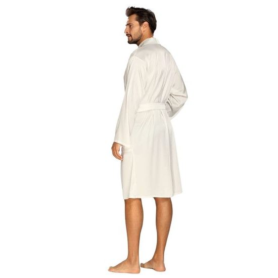 Saténový župan Lukas bílý