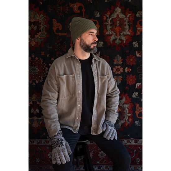 Zimní čepice - khaki