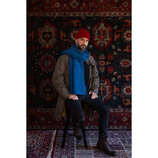 Čepice šedá pruhovaná