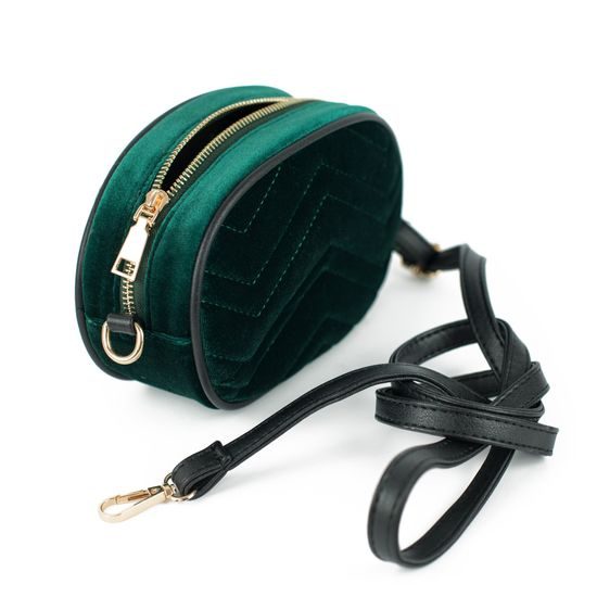 Dámská tmavozelená dámská ledvinka