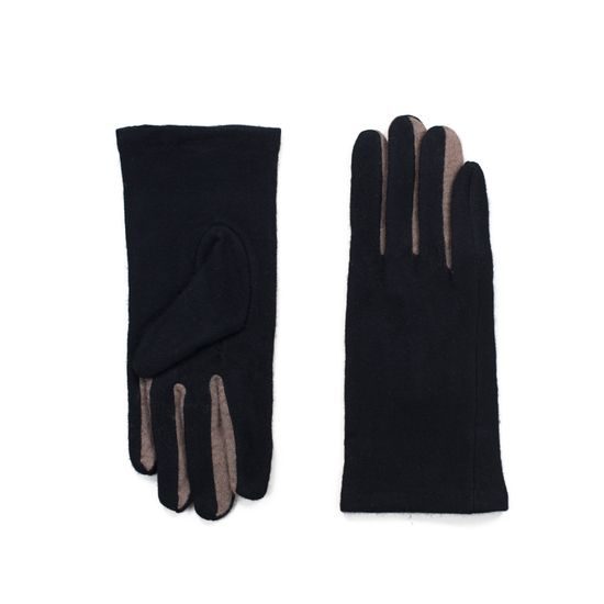 Dámské rukavice v černé barvě
