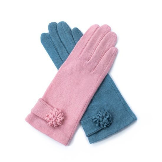 Dámské elegantní rukavice modrošedé