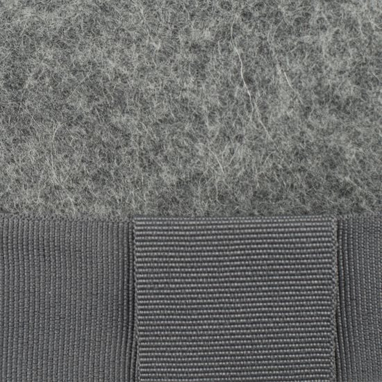 Dámský vlněný klobouk s úzkou krempou šedý