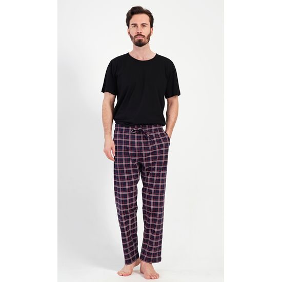 Pánské pyžamové kalhoty Karlos - tmavě modrá