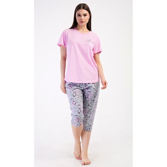 Dámské pyžamo kapri Miana - šedá