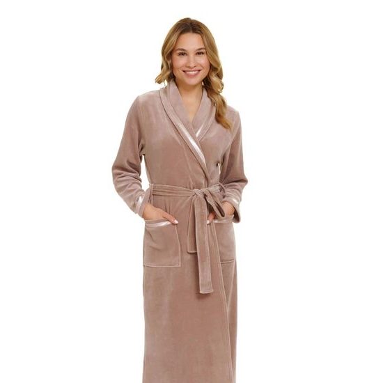 Dámský župan 1078 beige plus