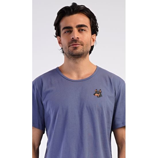 Pánské pyžamo šortky Pes - tmavě šedá