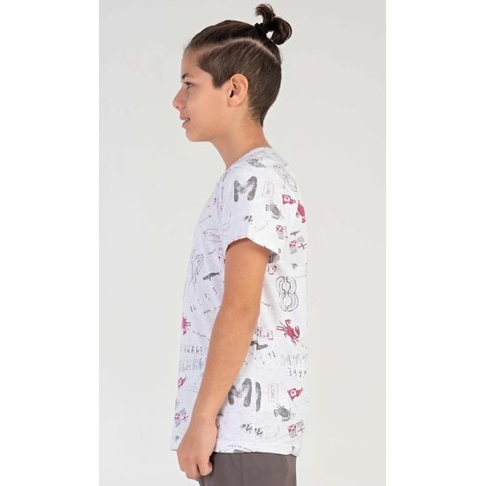 Dětské pyžamo kapri Jakub - světle šedá