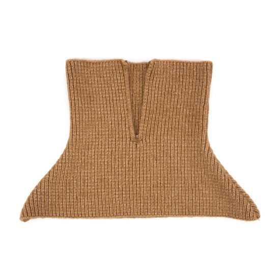 Čepice, rukavice, šála a bolero s rolákem - světlehnědý