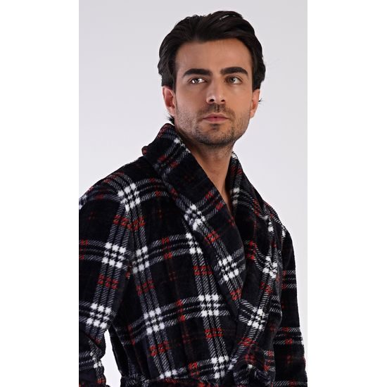 Pánský župan se šálovým límcem Ondřej - tmavě modrá