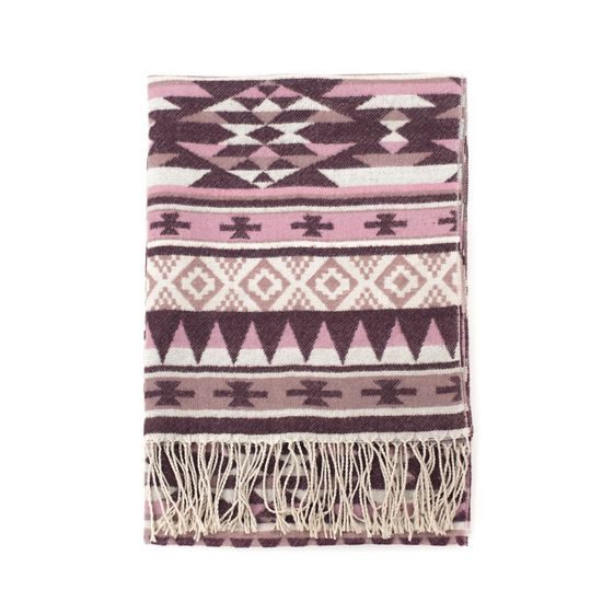 Šála Geometrický pořádek tmavošedý