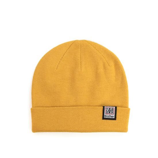 Čepice beanie dvojitá béžová