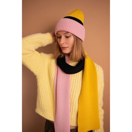 Čepice, šála - vícebarevná