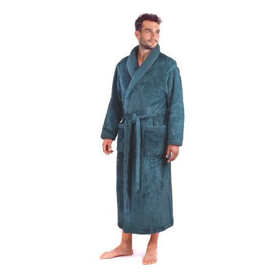 Unisex dlouhý hřejivý župan ALTA petrolejová