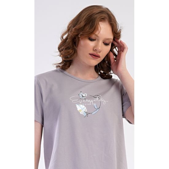 Dámské pyžamo kapri Alex - šedá