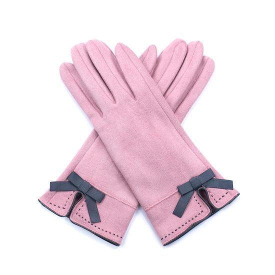 Dámské elegantní rukavice růžové