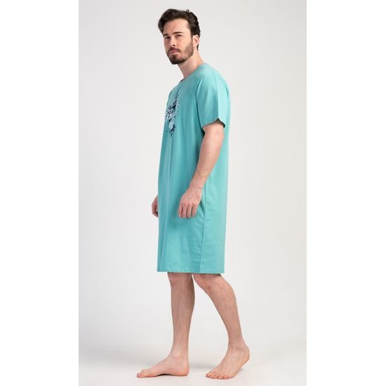 Pánská noční košile s krátkým rukávem Honolua bay - mátová