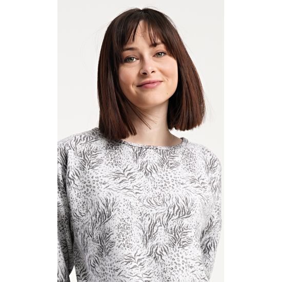 Dámské pyžamo dlouhé Sofia - šedá