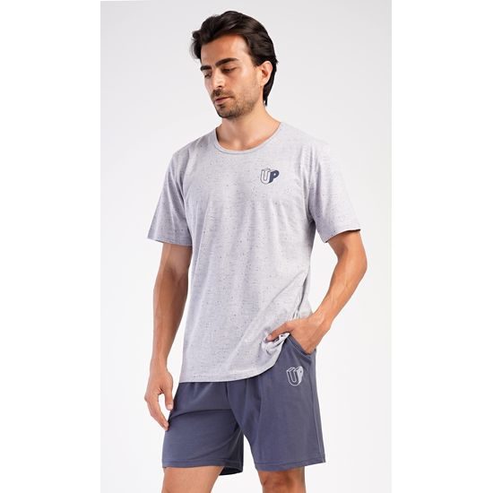 Pánské pyžamo šortky Pedro - šedá