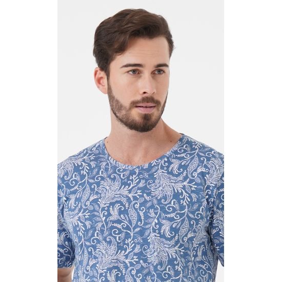 Pánské pyžamo šortky Šimon - modrá