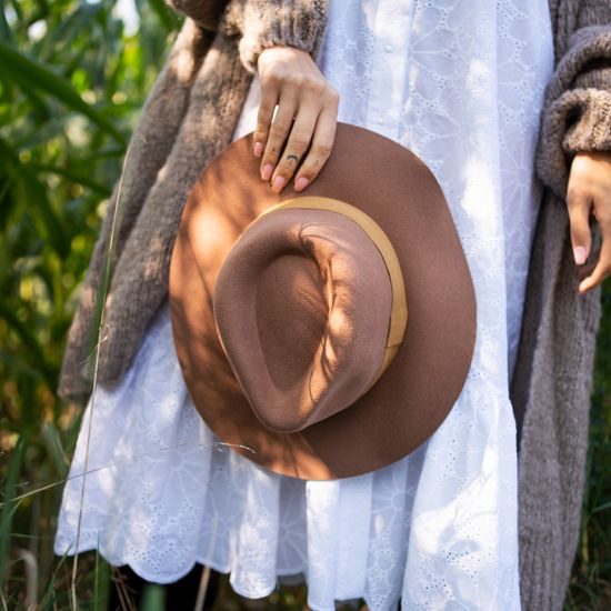 Podzimní dámský klobouk černý