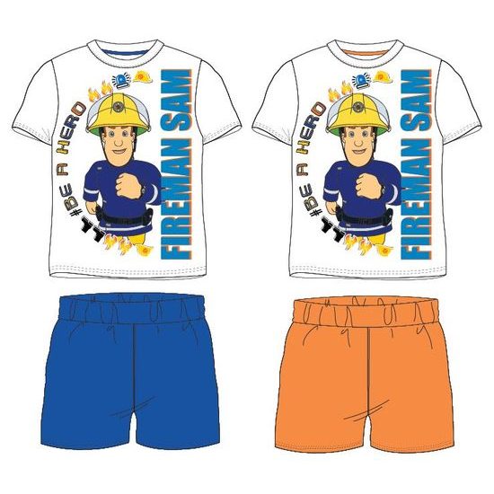 Letní dětské pyžamo Požárník Sam oranžové