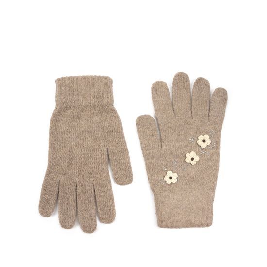 Rukavice Eliana - tmavobéžové