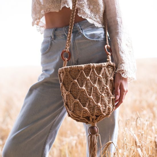 Letní proutěná taška