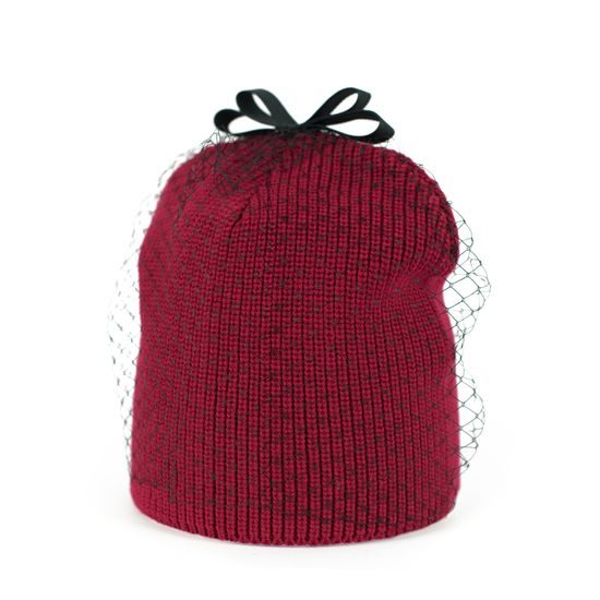 Elegantní dámská čepice Misterious červená