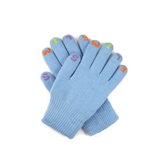Dětské rukavice na zimu žluté