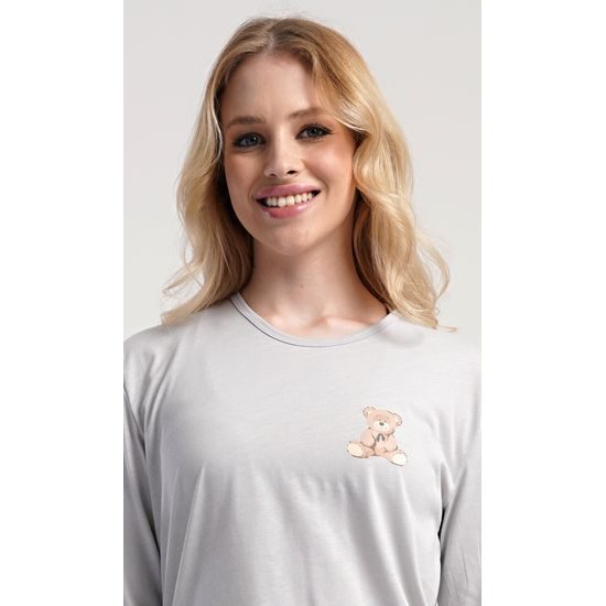 Dámské pyžamo dlouhé Poppy - šedá