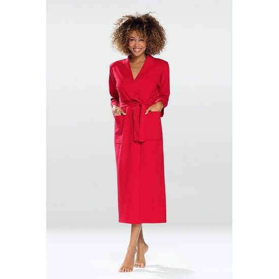 Bavlněný župan Melissa červený