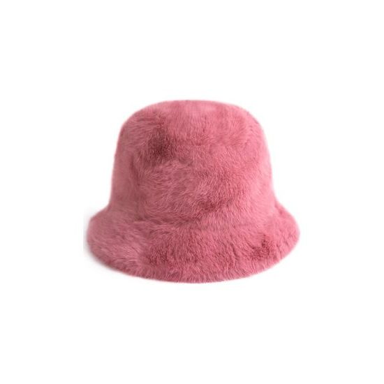 Plyšový klobouk - růžový