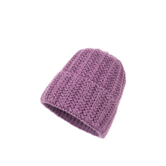 Čepice, šála - fialová