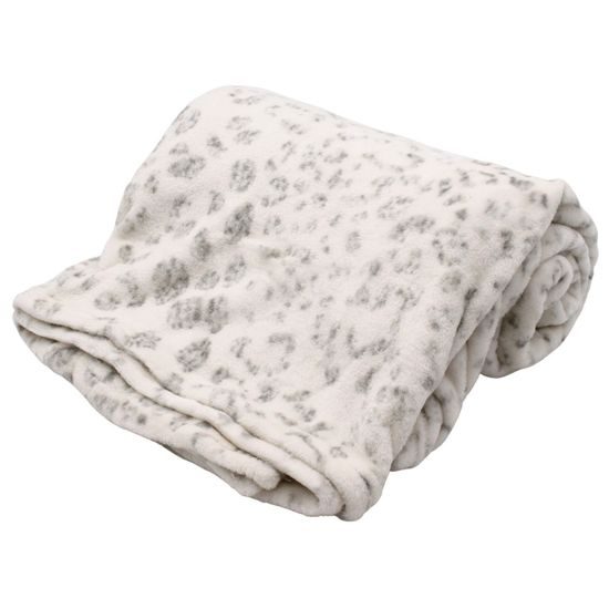 Deka 150 x 200 cm, 220 GSM, Bílá se vzorem