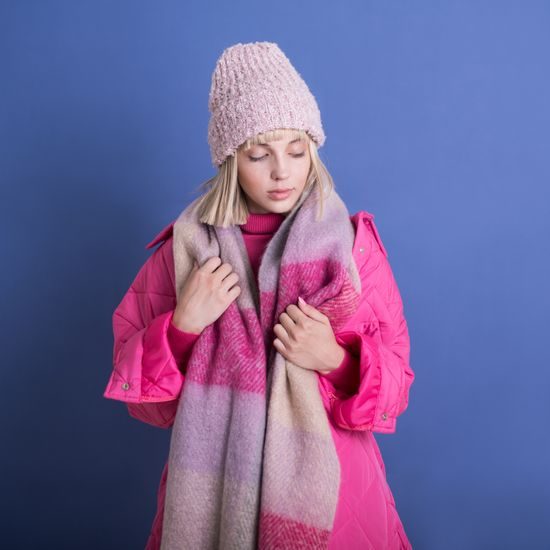 Dámská čepice melanž šedá