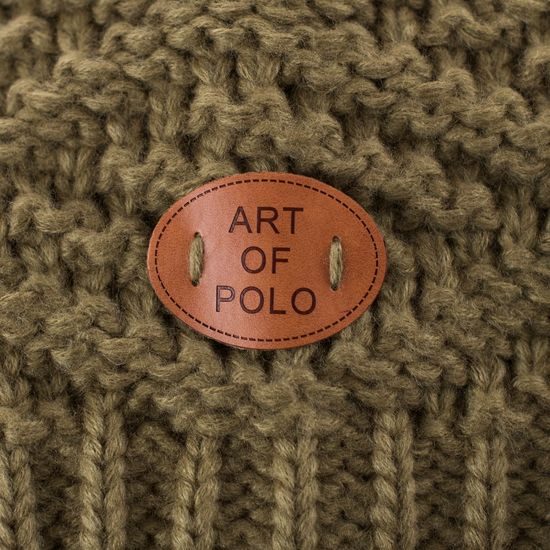 Teplá čepice - khaki