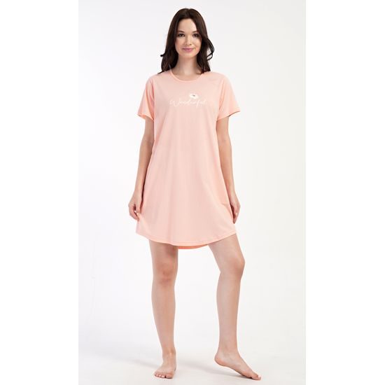 Dámské domácí šaty s krátkým rukávem Wonderful - mentolová