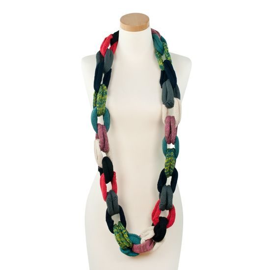 Dámský řetízkový šál - barevný