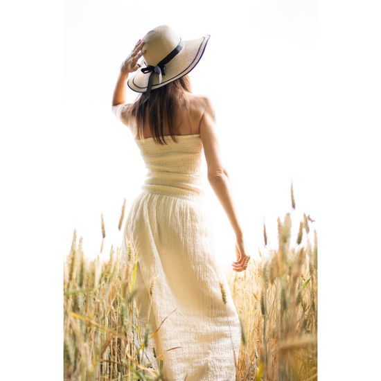 Retro dámský klobouk s černou mašlí